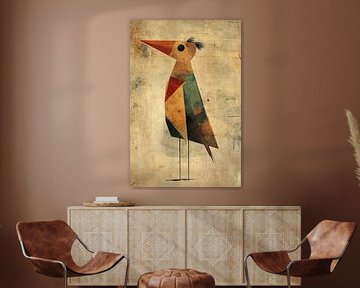 Geometric Bird | Abstract Bird Art by Zen and More