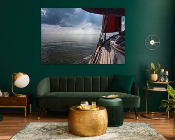 Becalmed sailing ship by Eric van den Bandt