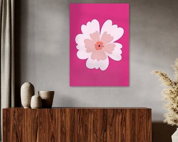 Einfache rosa Blume von Studio DZW