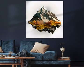 Herfstachtige bergen van Vythryd Arts