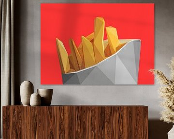 French Fries Abstract Low Poly by Yoga Art 15