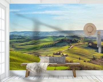 Landscape in the Crete Senesi, Tuscany by Stefano Orazzini