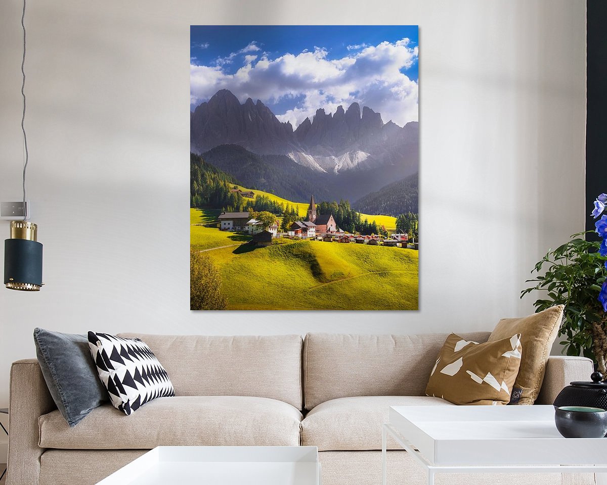 Example of the artwork in a room