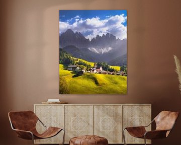 Santa Magdalena en Odle in de Dolomieten van Stefano Orazzini