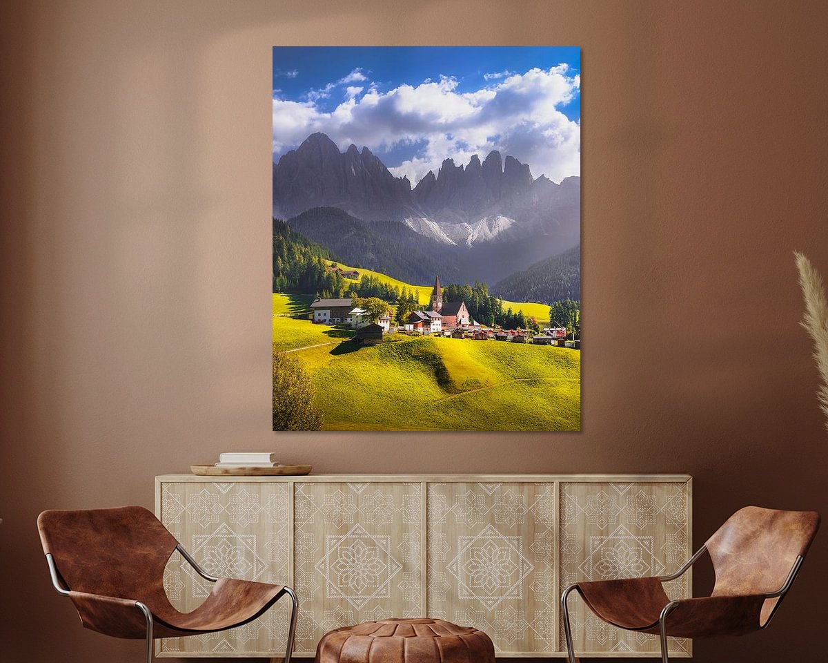 Example of the artwork in a room
