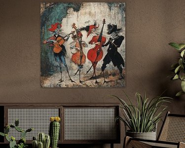 Example of the artwork in a room
