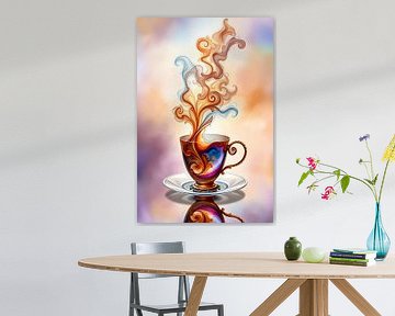 café ou cappuccino dynamique Art sur Egon Zitter