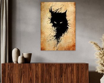 Black Cat by Pus Meong Art