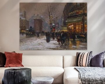 Fausto Giusto, Parijser Winterszene van Atelier Liesjes