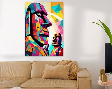 Moai pop-art van BRZ999