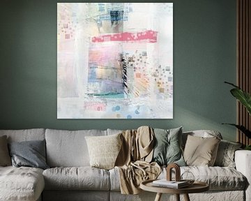 abstracte accenten 1 vierkant van Claudia Gründler