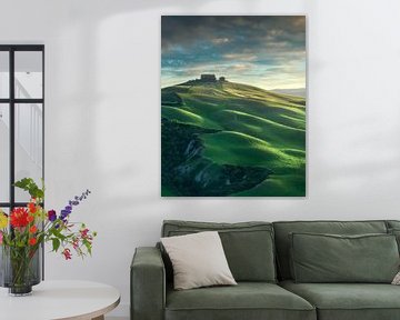 Glooiende heuvels van Kreta Senesi van Stefano Orazzini