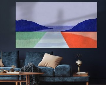 Abstract Calm: A Serene View of the Horizon
