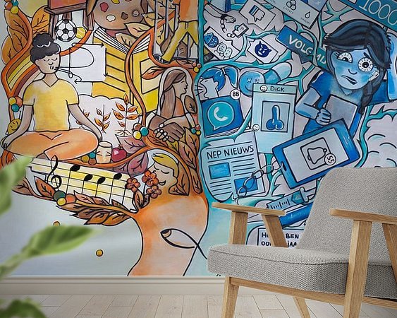 Example of the artwork in a room