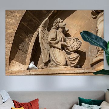 Vue détaillée de l'église Santa Maria de Pollença à Majorque