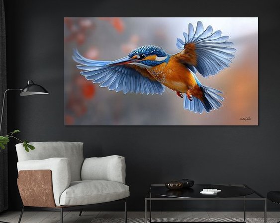 Example of the artwork in a room