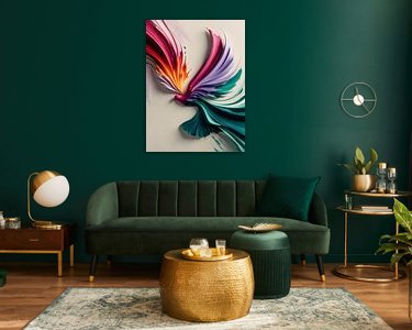 Example of the artwork in a room