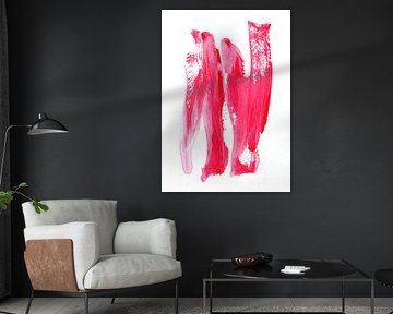 Pink 2 | Acrylic Brush Stroke Abstract