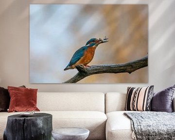 IJsvogel met visje in de bek van Tanja van Beuningen
