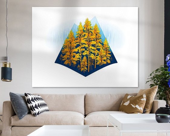 Example of the artwork in a room