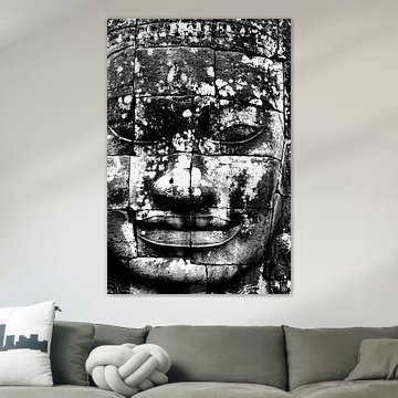 Bayon d'Angkor : Visage du passé en noir et blanc