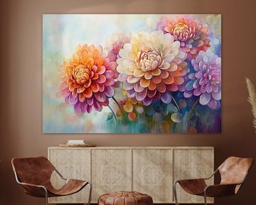 Bloemenschilderij | Zomerse Bloemen van De Mooiste Kunst