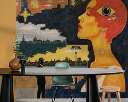 Example of the artwork in a room