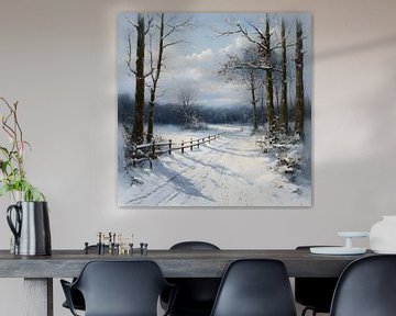 Rustig winterlandschap van Ljupka Kareska