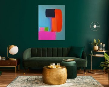 Abstracte kleurenvlakken van Franka Poulain