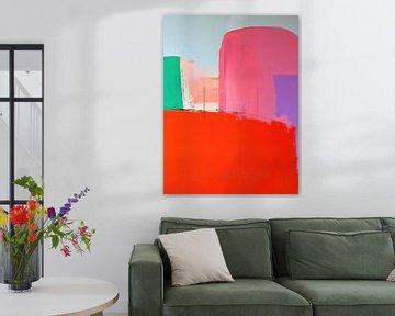 Abstracte kleur vormen van Franka Poulain