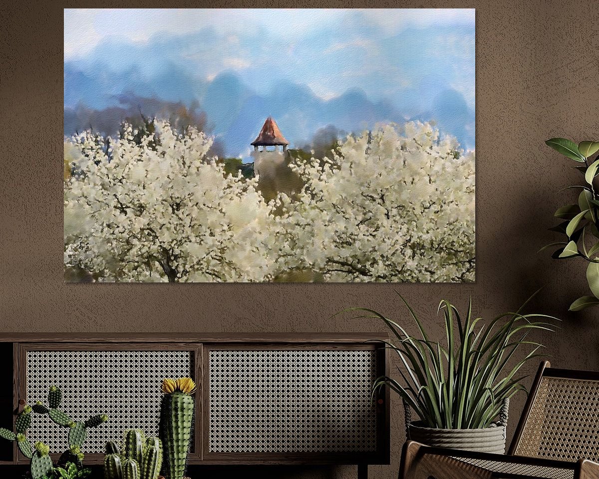 Example of the artwork in a room