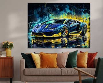 Lamborghini Centenario Aquarel Neon van MIROKKU