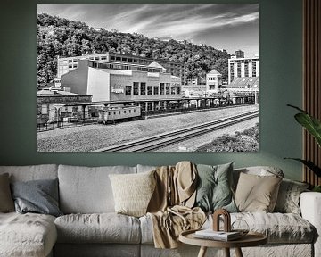 Stationsplein Pittsburgh | Monochrom