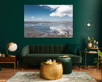 Wolken boven de Groningse Wadden van J.P. Zwart