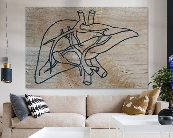 Example of the artwork in a room