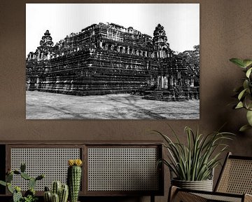 Baphuon in Schwarz-Weiß, Größe und Gelassenheit von Frank Photos