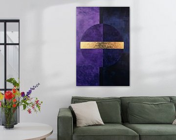 Abstract Purple with Gold by Zen and More