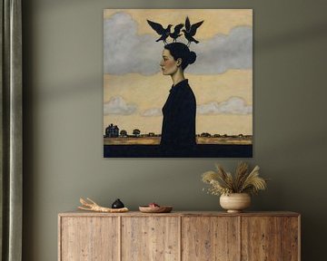 Drie geesten van kalmte van Jan Keteleer (JanKé): Een reis voorbij het canvas