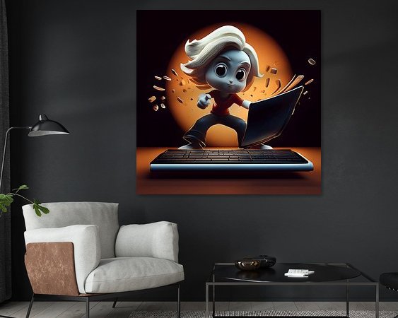 Example of the artwork in a room