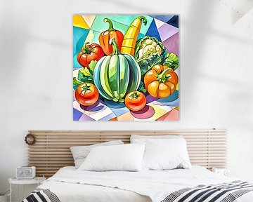 Vegetables in pastel by zam art