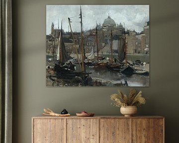 De Havenkade met Seinpost, Scheveningen, Floris Arntzenius
