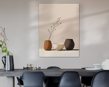 Vases minimaux style Japandi sur haroulita