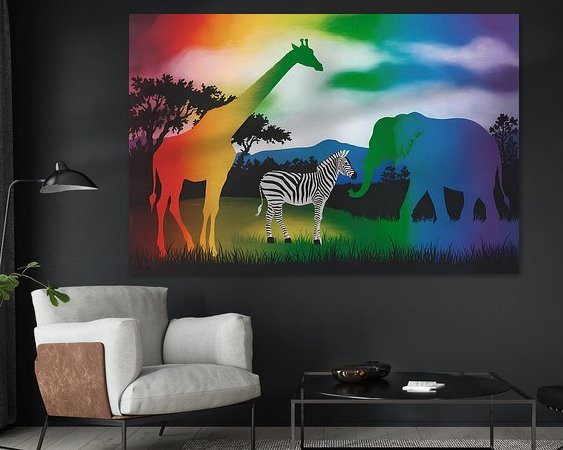 Example of the artwork in a room