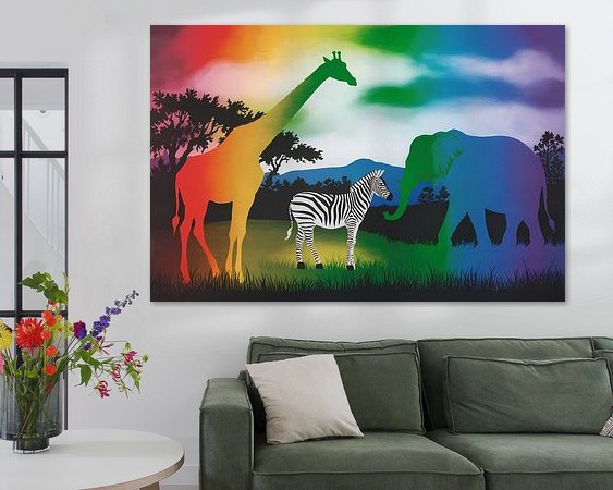 Example of the artwork in a room