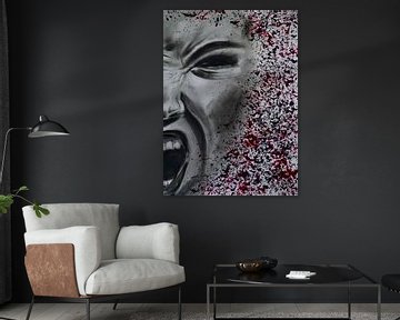 Vrouwelijk Woede van Chateau Chabot Art
