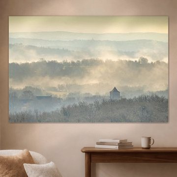 Landschaft entlang des Flusses Lot