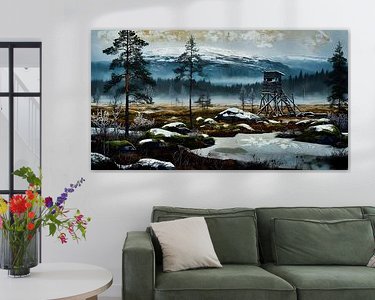 Example of the artwork in a room