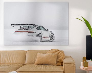 Drift Porsche GT3 RS van Bas Fransen