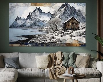 paysage hivernal de fjords sur Nick Wendt