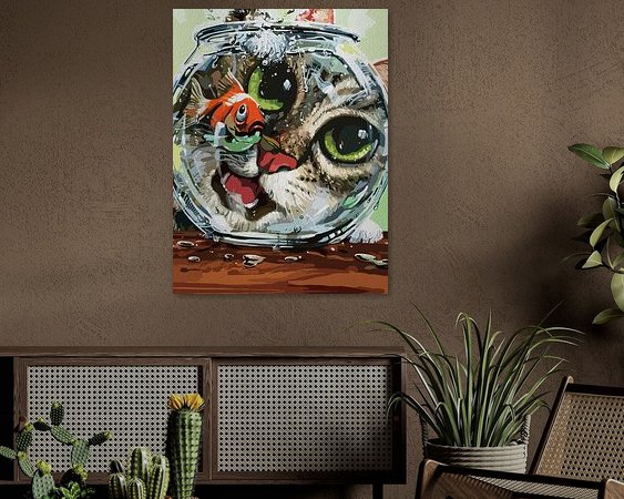 Example of the artwork in a room